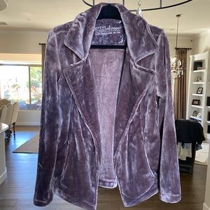 Never worn! PJ Salvage jacket! New.. beautiful high end, lt brown velvet!
